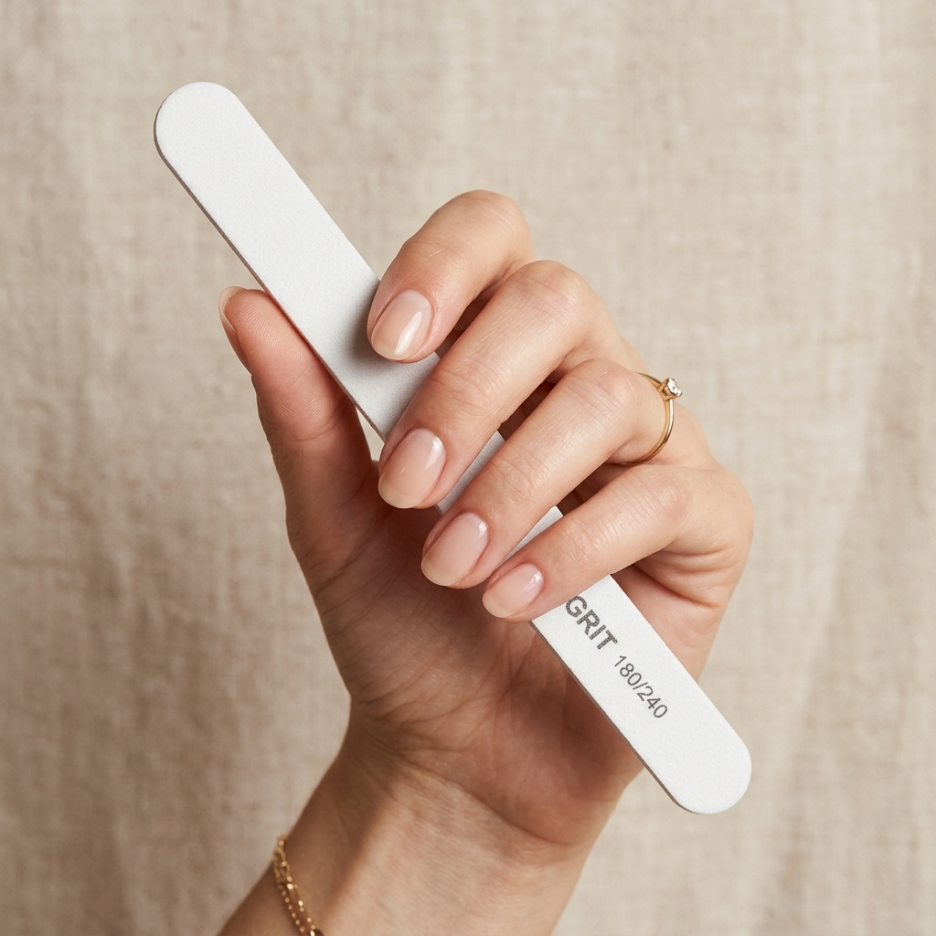 Hand with file